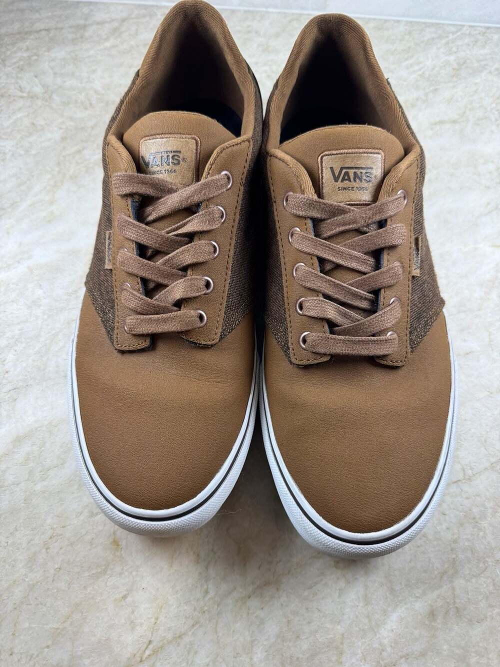 Vans Ward Deluxe Comfort Ortholite Brown Low Top Sneakers Men’s Size 12